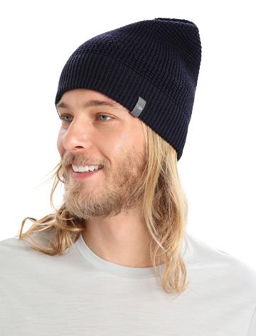 Dámské Klobouky Icebreaker Unisex Merino Feadan Slouch Beanie Tmavě Blankyt | CZ 1469EBCX